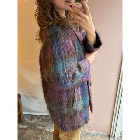 colorful mohair coat
