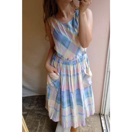 pastel color one-piece