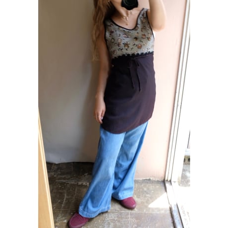 black flower tunic