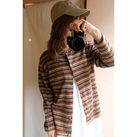 border knit cardigan
