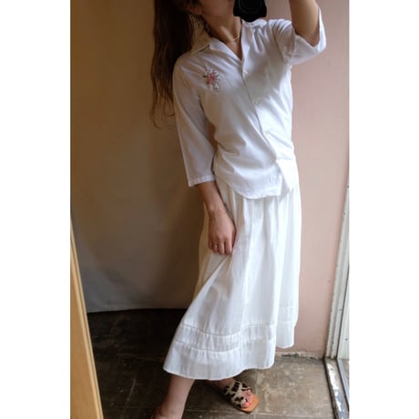 white skirt