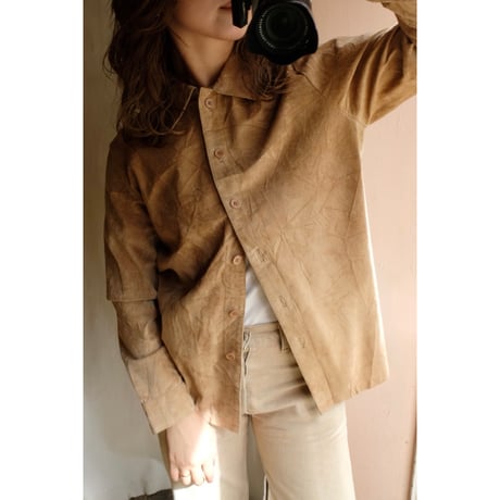light brown leather jacket