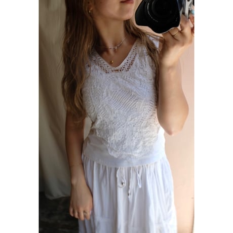 white design tank top