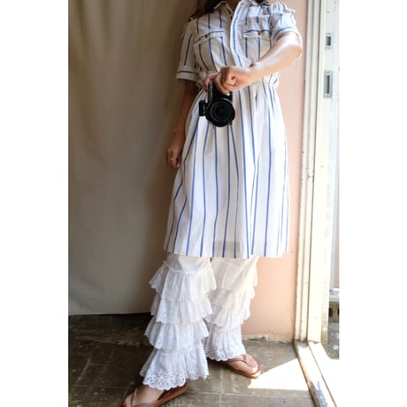 blue stripe one-piece