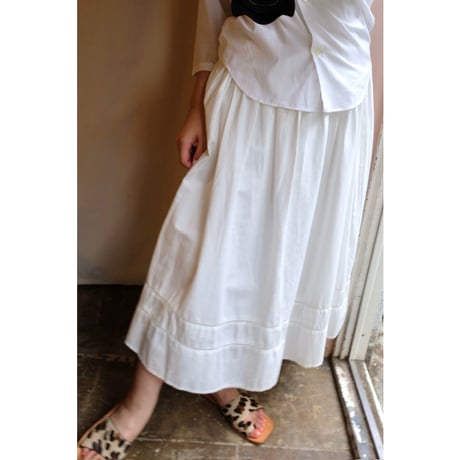 white skirt