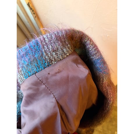 colorful mohair coat