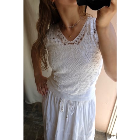 white design tank top