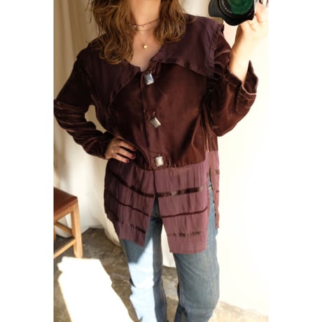 80's brown sheer cardigan