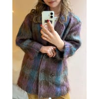 colorful mohair coat
