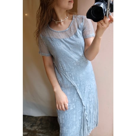 ice blue one-piece