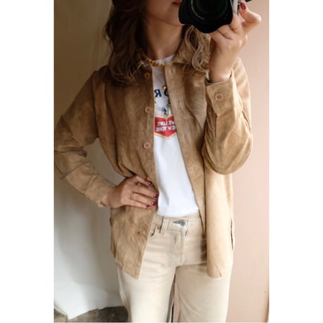 light brown leather jacket