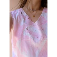 pink tie-dyetank top
