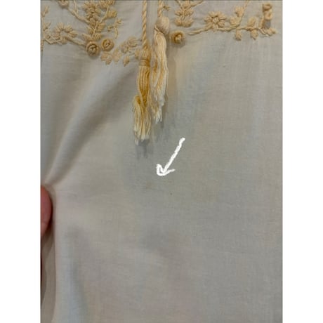 ivory embroidery one-piece
