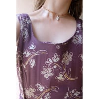 brown flower one-piece