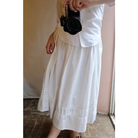 white skirt
