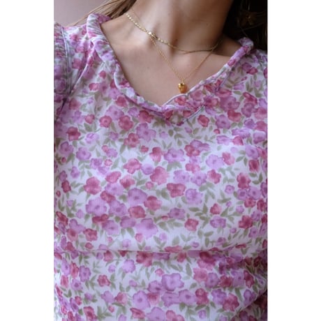 purple flower tank top