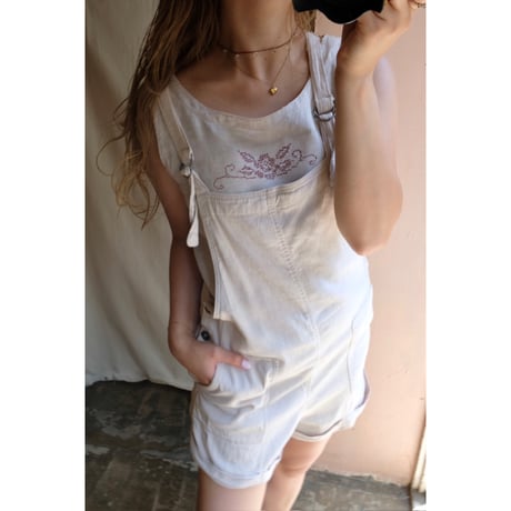 handmade cross-stitch tank top