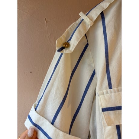 blue stripe one-piece