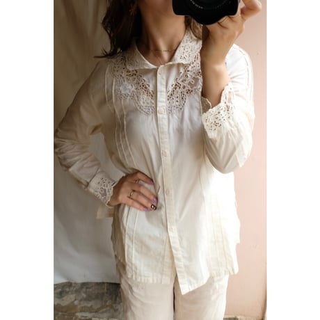 ivory lace blouse