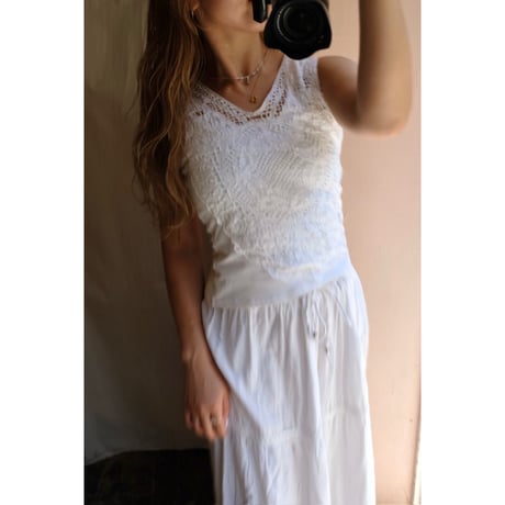 white design tank top