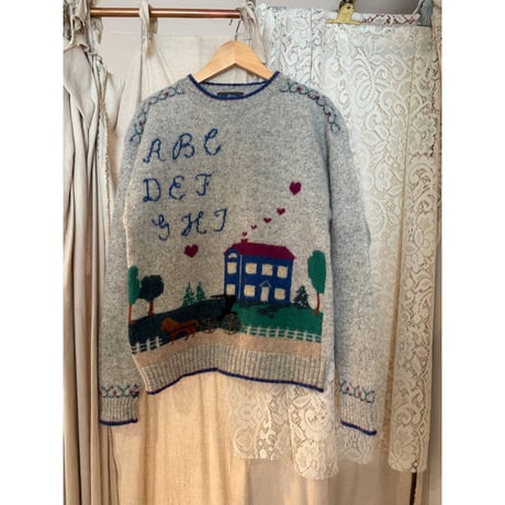 gray design knit