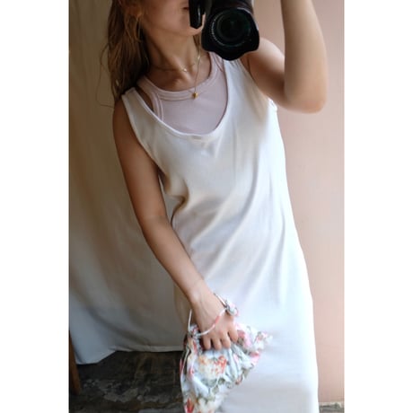 white cotton one-piece