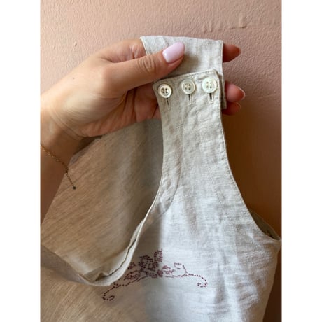 handmade cross-stitch tank top
