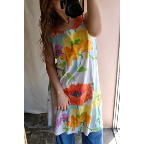colorful flower one-piece