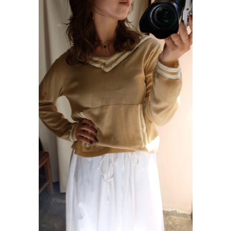 70's sailor collar tops