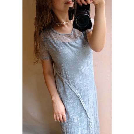 ice blue one-piece