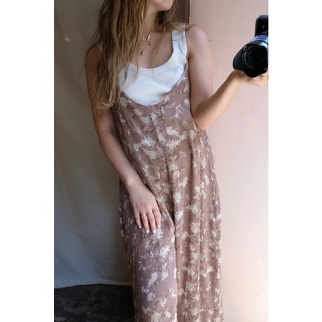 brown flower overall