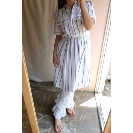 blue stripe one-piece