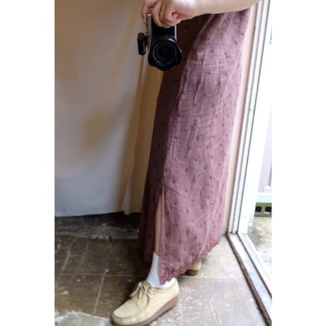 brown embroidery one-piece