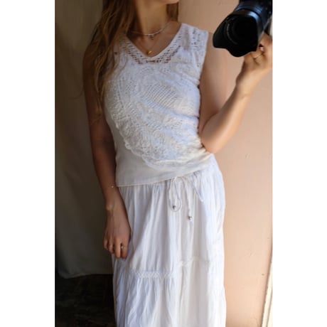 white design tank top