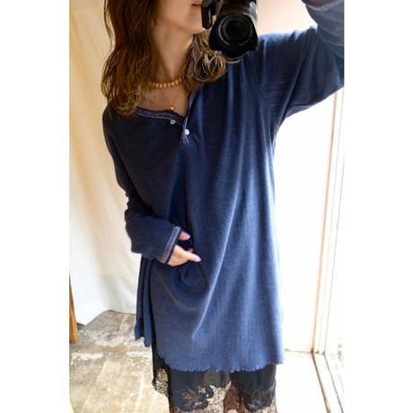 navy pullover one-piece