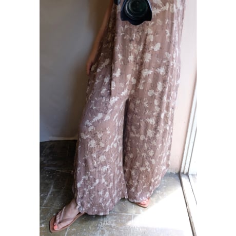 brown flower overall