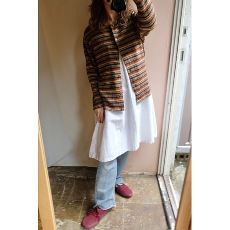 border knit cardigan