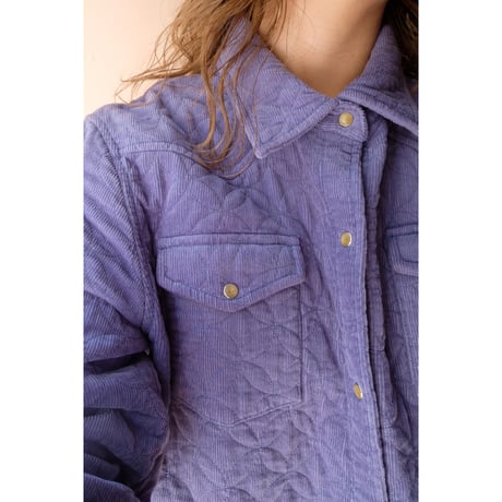 blue quilting jacket