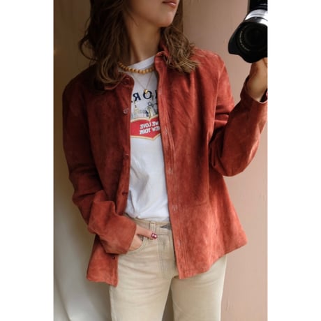 red leather jacket