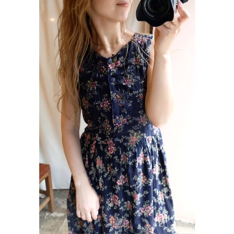 black flower one-piece