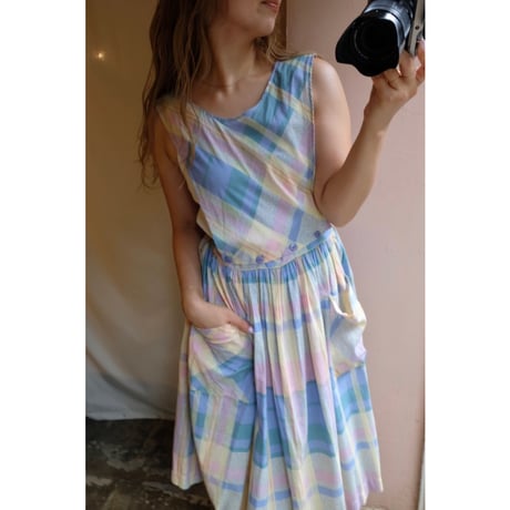 pastel color one-piece