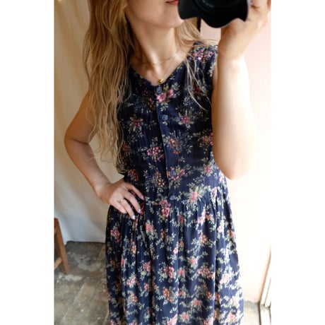 black flower one-piece