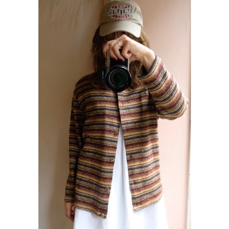 border knit cardigan