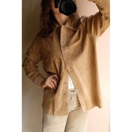 light brown leather jacket
