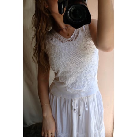 white design tank top