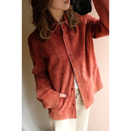 red leather jacket
