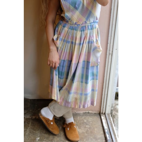 pastel color one-piece