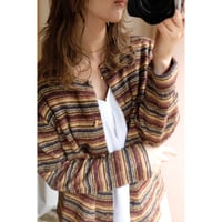 border knit cardigan
