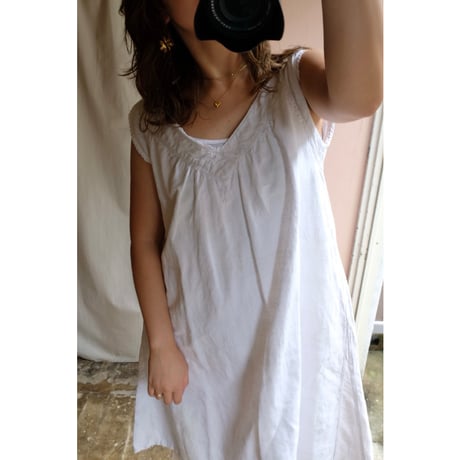 France antique linen one-piece