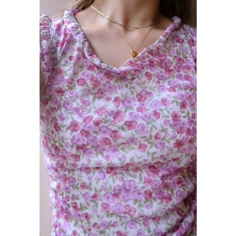 purple flower tank top